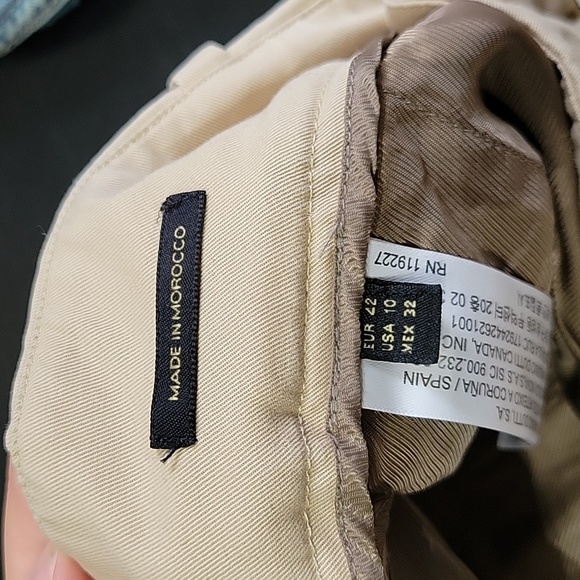 Cropped wide leg cotton trouser - Picture 7 of 8